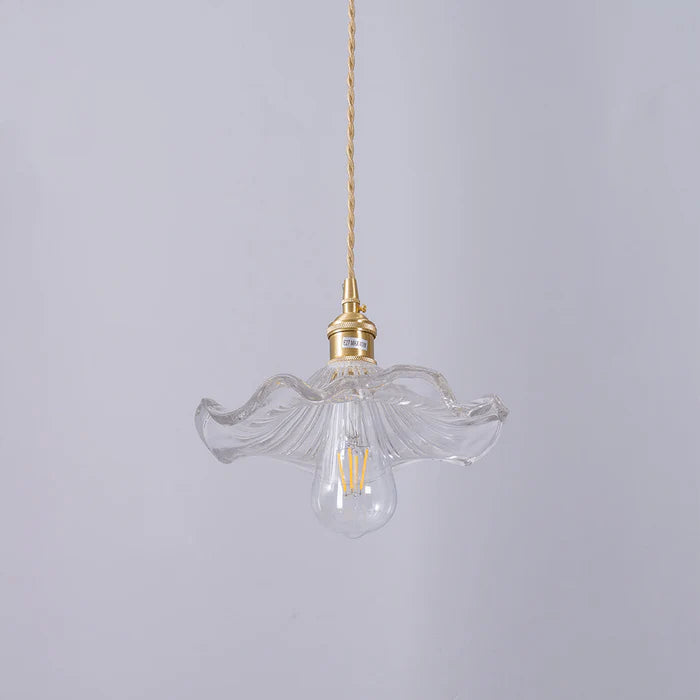 Bauhaus pendant lamp made of colored glass