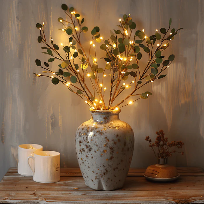 Fairy light olive branch